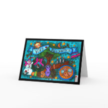 Cartão Yule Blessings