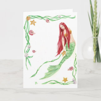 Cartão Yule Tide Saudações por Deanna Bach Art