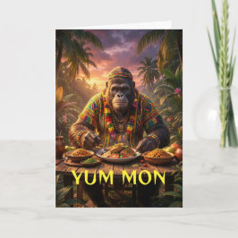 Cartão Yum mon sasquatch adesivo jamaica