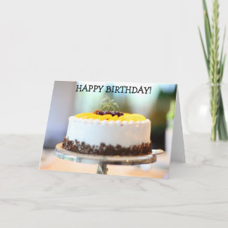 Cartão Yummy Cream Cake on Happy Birday Card