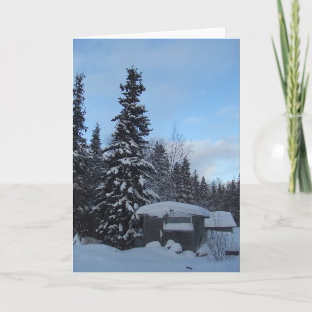 Cartão Yup'ik Maqii (Banho a vapor) Dillingham, Alasca (Frente)