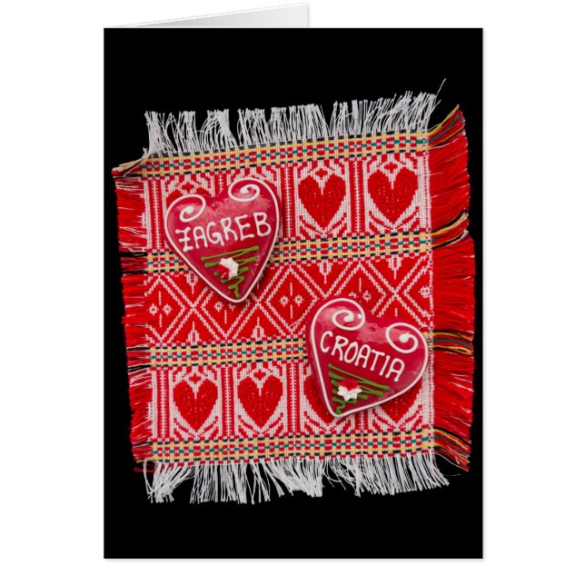 Cartão Zagreb Croácia Souvenir (Frente)