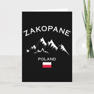Cartão Zakopane Estação de Esqui da Polônia Montanhas Tat