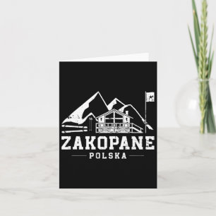 Cartão Zakopane Polska Winter Sports Skiboard Snowboard