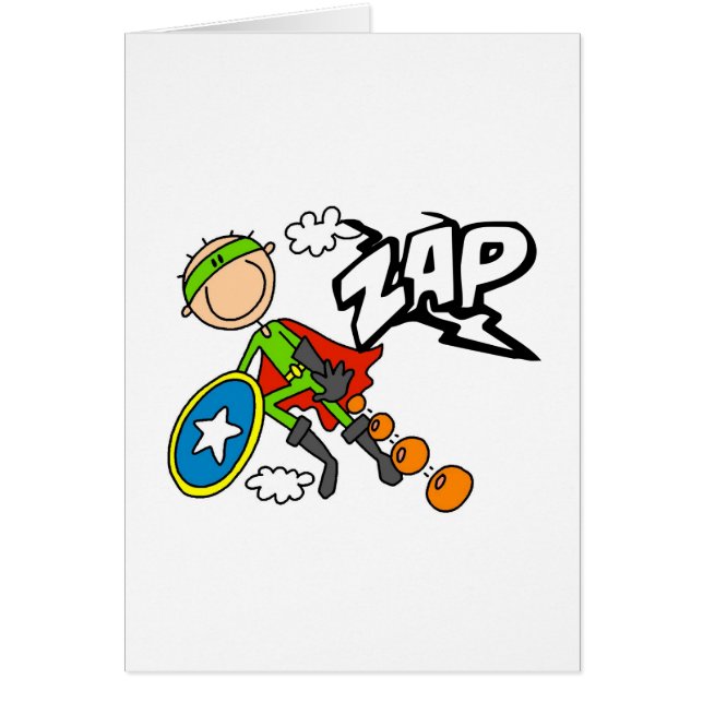 Cartão ZAP o herói do menino (Frente)