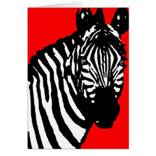 Cartão zebra.