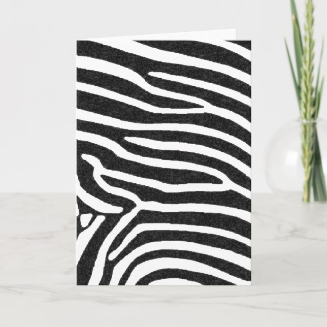 Cartão zebra black stripes (Frente)