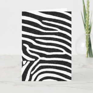 Cartão zebra black stripes