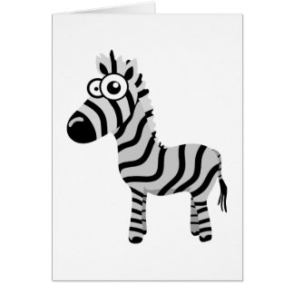 Cartão Zebra bonito
