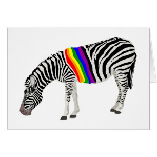 Cartão Zebra de LGBT