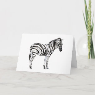 Cartão Zebra em pé