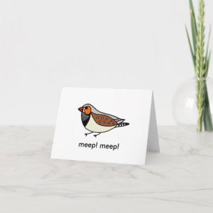 Cartão Zebra Finch Notecard