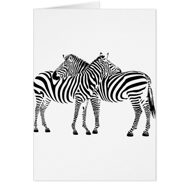 Cartão Zebra Love (Frente)