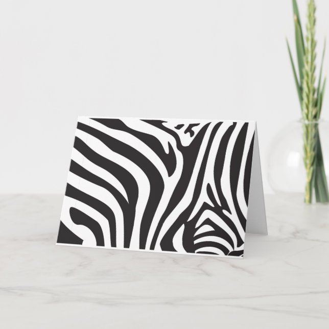 Cartão Zebra Print (Frente)