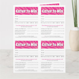 Cartão Zebra Printable Vendor Slips – Editable Download