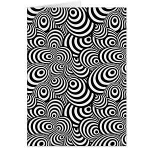 Cartão Zebra psicadélico