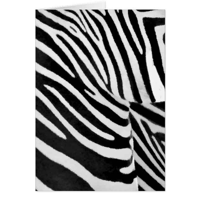 Cartão Zebra Stripes#3_ (Frente)