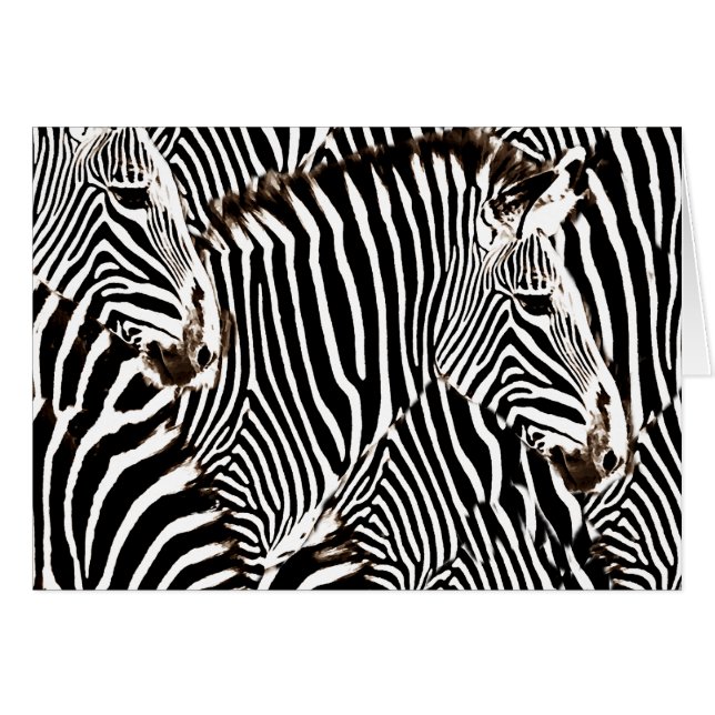 Cartão Zebras amam_ (Frente horizontal)