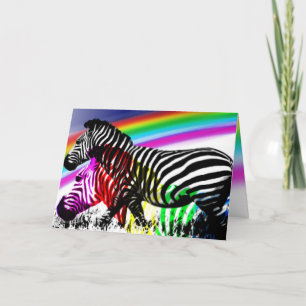 Cartão Zebras ' dream comes true card