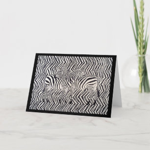 Cartão Zebras: Read Between The Lines
