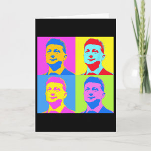 Cartão Zelensky Apoie Com a Ucrânia Ucranianos Suporte Po