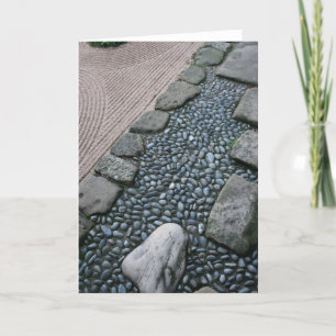 Cartão Zen and Abstract Garden Greeting card