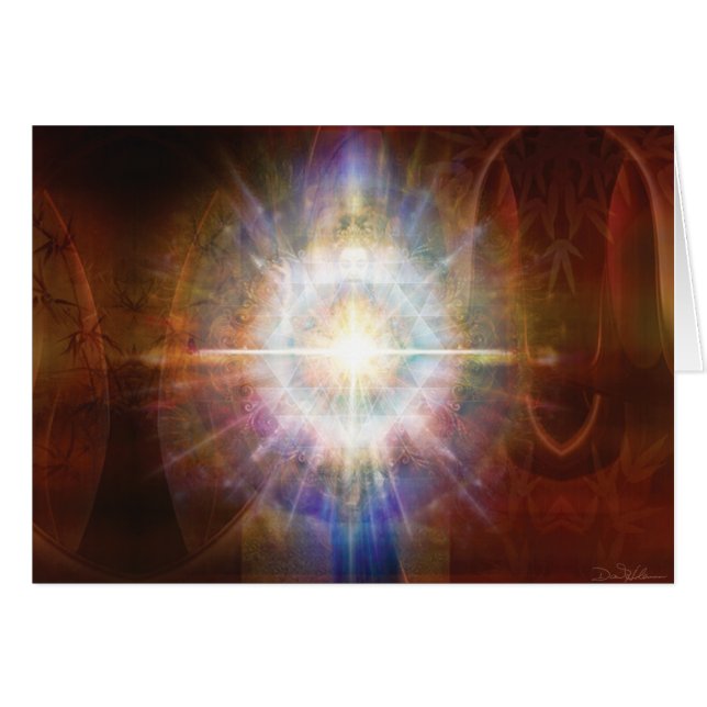 Cartão Zen Burst Rust (Frente Horizontal)