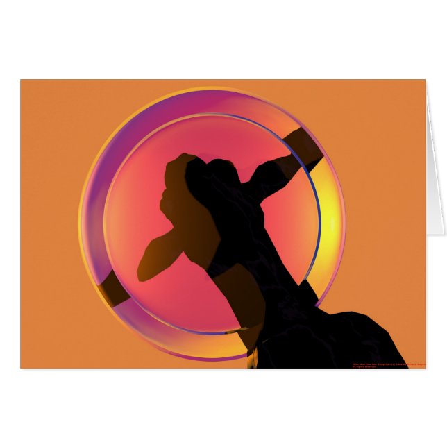 Cartão Zen da vaca do MOO (Frente Horizontal)