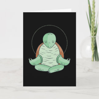 Cartão Zen Meditation Yoga Turtle Omm Gift