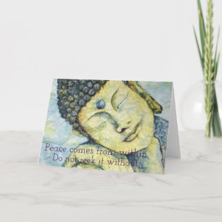 Cartão Zen Quote Buddha Art Greeting Card