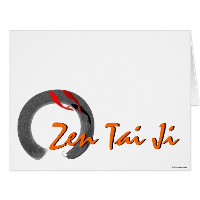 Cartão Zen Tai Ji Greeding Card (Frente horizontal)
