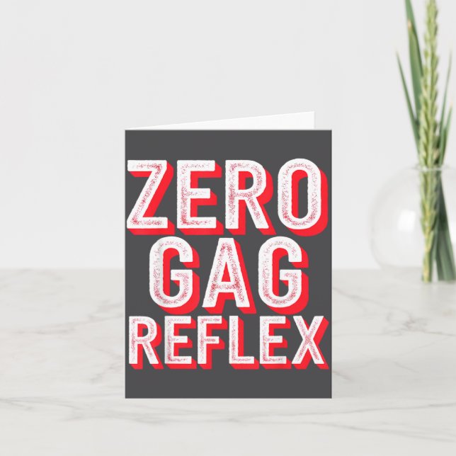 Cartão Zero Reflexo de Gagueira, Meme Divertido da Festa  (Frente)
