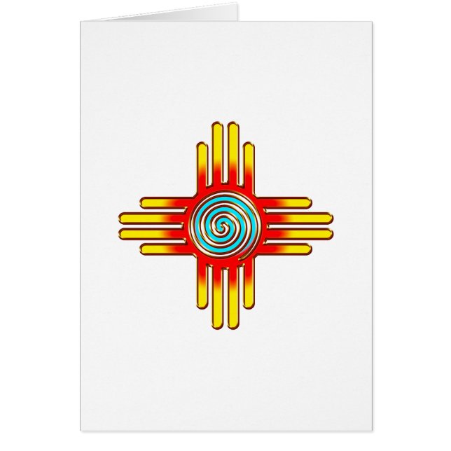 Cartão Zia Sun - Zia Pueblo New Mexico - (Frente)