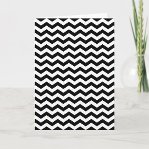 Cartão Zig Zag Branco e Preto