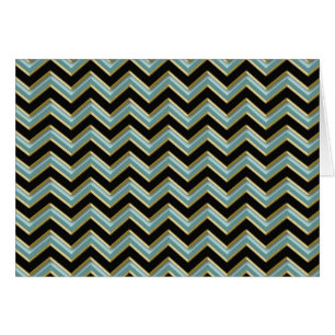 Cartão ZigZag preto-e-Dourado