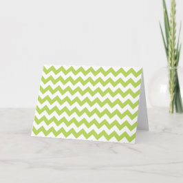 Cartão Zigzag Verde, Chevron Verde, Padrão Geométrico