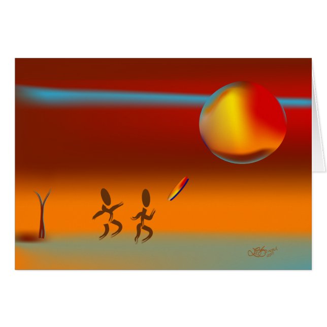 Cartão Zinglees ~ Disk Chase 2 (Frente Horizontal)