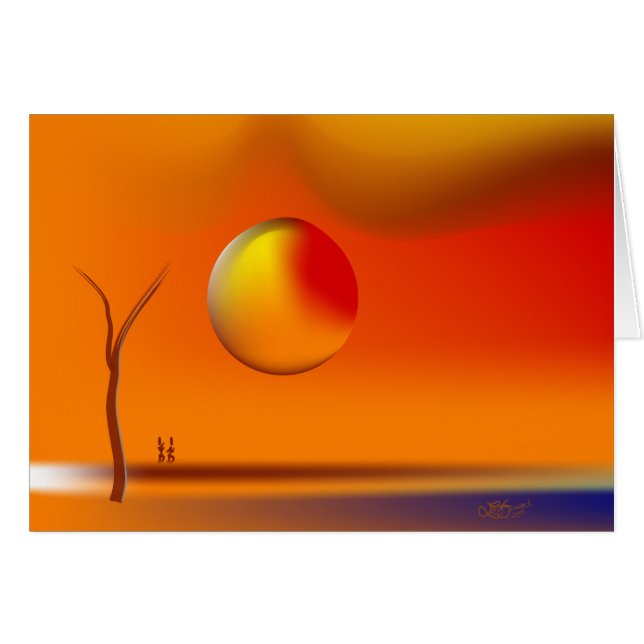 Cartão Zinglees ~ Longe (Frente Horizontal)