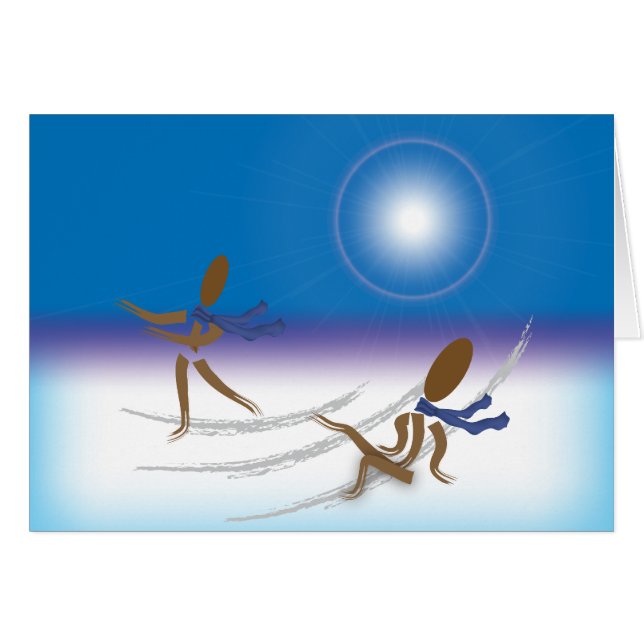 Cartão Zinglee's ~ On Ice (Frente Horizontal)