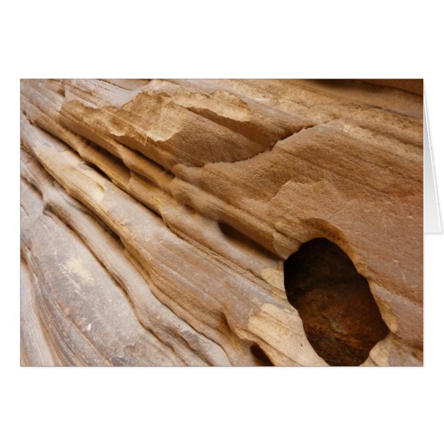 Cartão Zion Canyon Wall I Abstrato Natureza Fotografia (Frente horizontal)