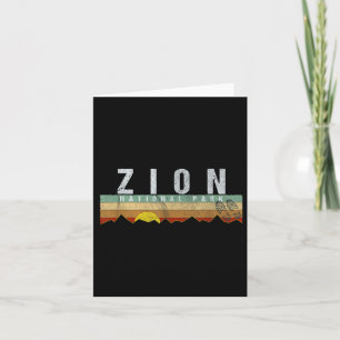 Cartão Zion National Park Tee Camping Hiking Tee