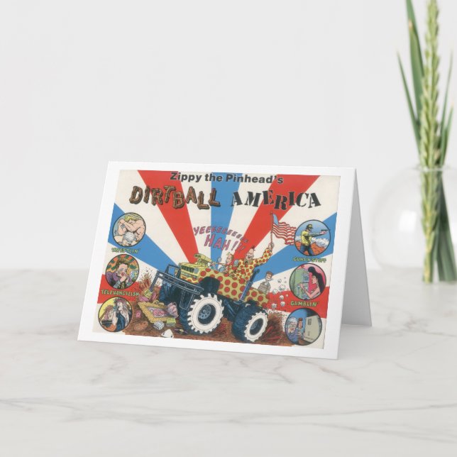 Cartão Zippy's Dirtball America Notecard (Frente)