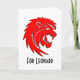Cartão Zodiac Birthday Card for Leo (July 23-August 22)