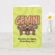 Cartão Zodiac Birthday - Gemini (Small Plant)