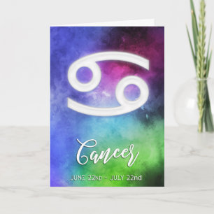 Cartão Zodiac: Datas do Cancer