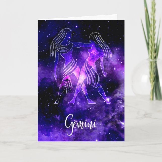 Cartão Zodiac: Gemini (Frente)