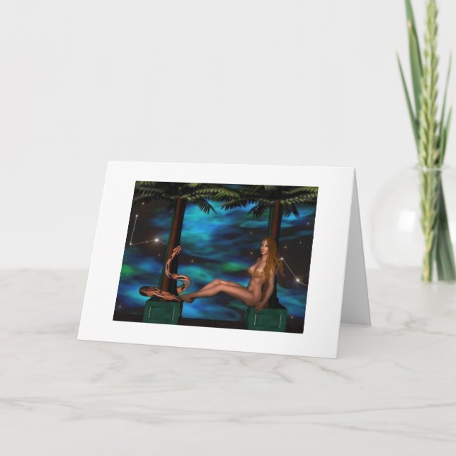 Cartão Zodiac Happy Birthday ~ Virgo (Frente)