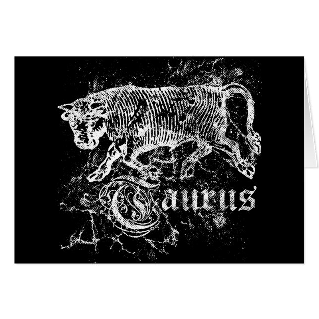 Cartão Zodiac Taurus (Frente Horizontal)