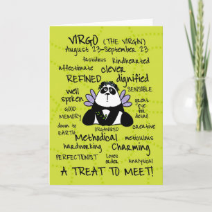 Cartão zodiac word cards - virgo