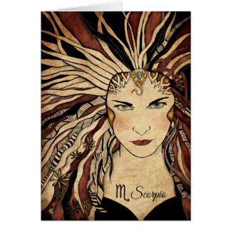 Cartão Zodíaco da Escorpião